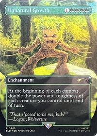 Unnatural Growth (Rainbow Foil), Secret Lair Drop Series