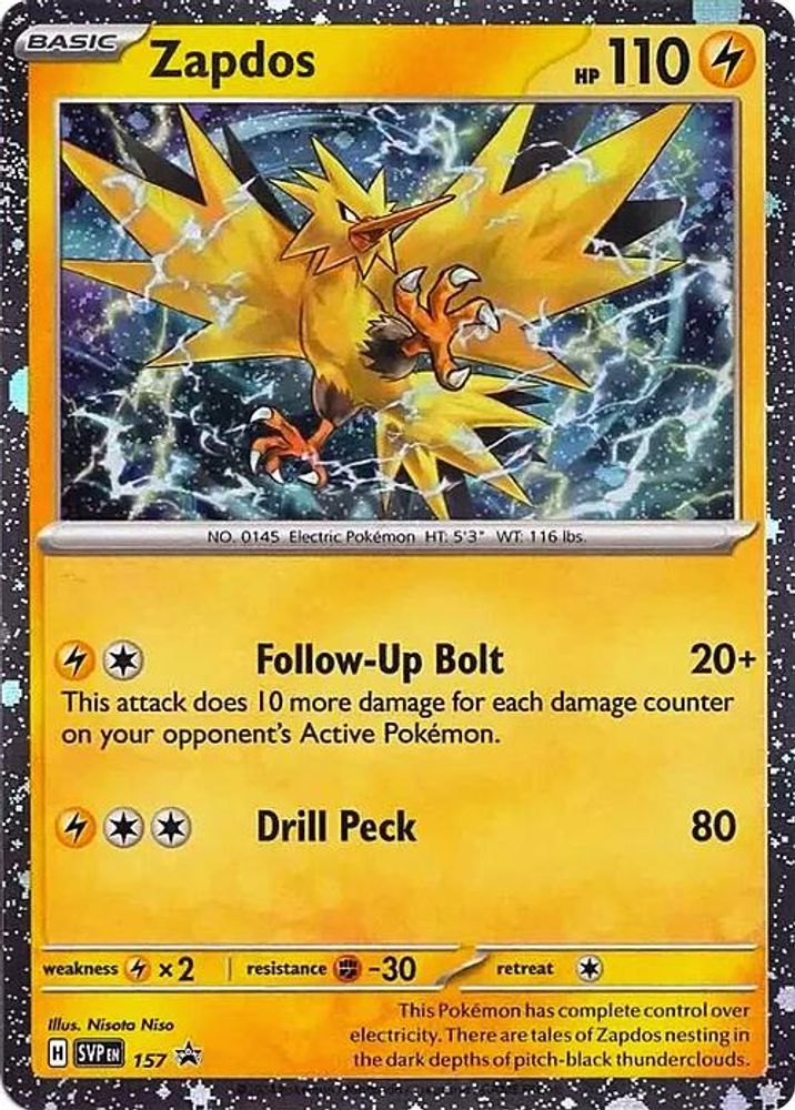 Zapdos - 157 (Cosmos Holo)