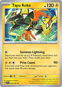 Tapu Koko - 065/191 (Non-Holo)