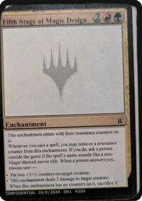 Fifth Stage of Magic Design, Un-Known Event Playtest Cards