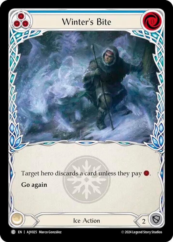 Winter's Bite (Blue), Standard, front