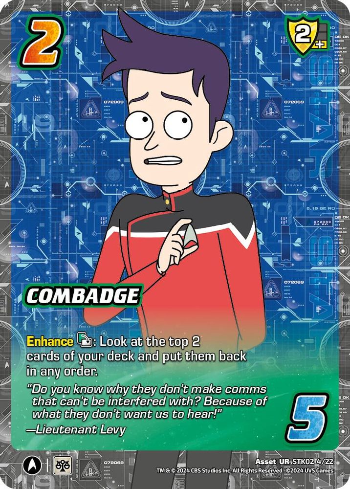 Combadge, Standard, front