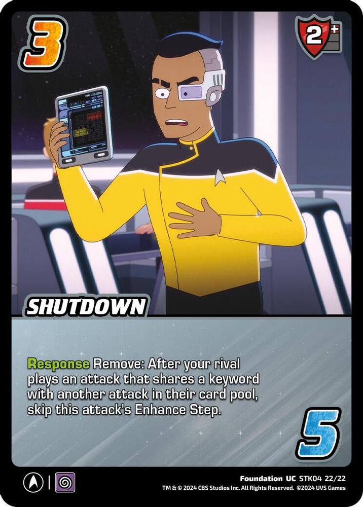 Shutdown, Standard, front
