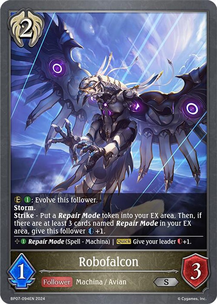 Robofalcon, Standard, front