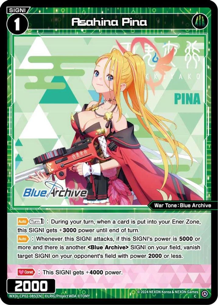 Asahina Pina, Standard, front