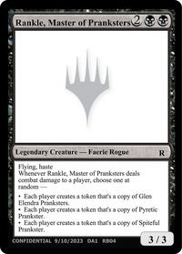 Rankle, Master of Pranksters, Un-Known Event Playtest Cards