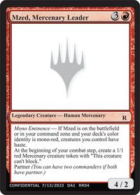 Mzed, Mercenary Leader, Un-Known Event Playtest Cards