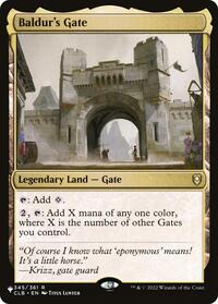 Baldur's Gate, The List Reprints