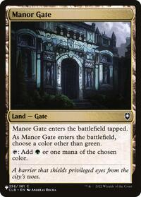Manor Gate, The List Reprints