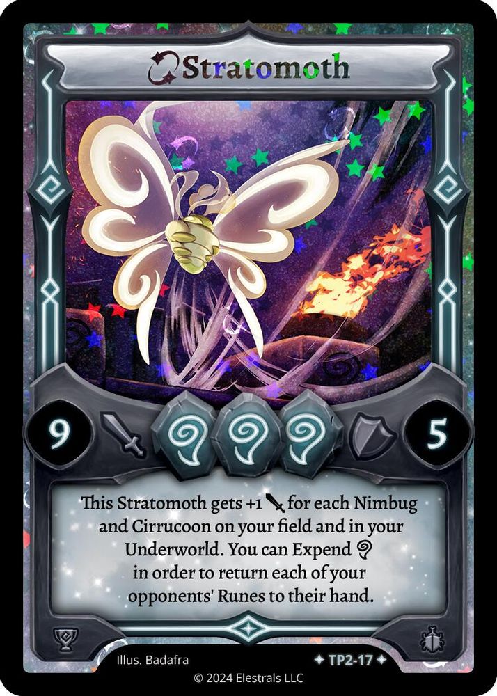Stratomoth, Holo, front
