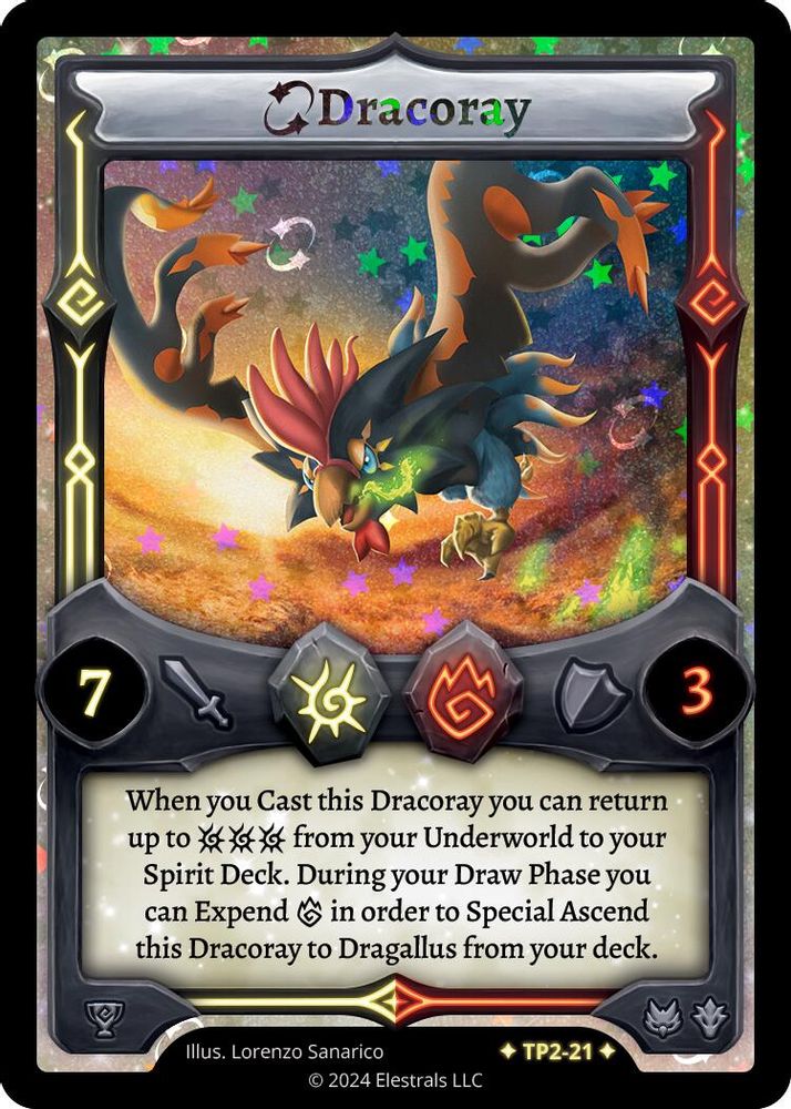 Dracoray, Holo, front