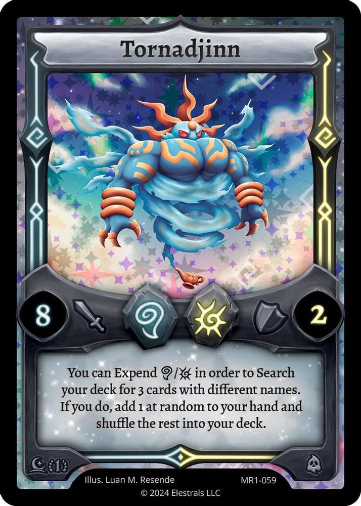 Tornadjinn, Holo, front