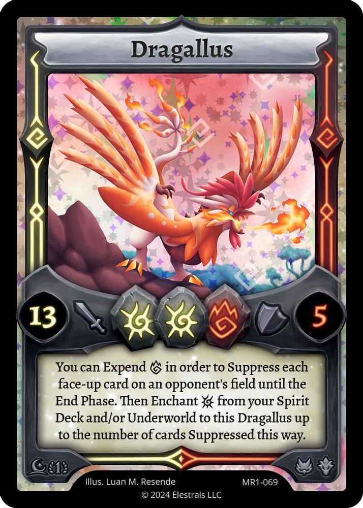 Dragallus, Holo, front