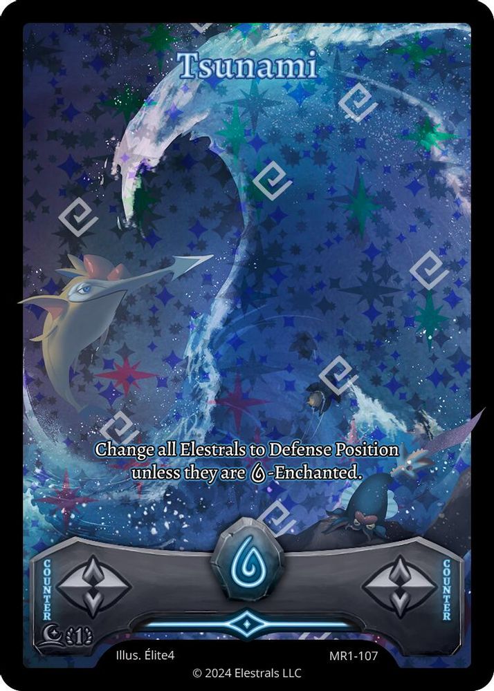 Tsunami (Full Art), Holo, front
