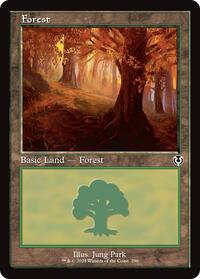 Forest (296) (Retro Frame), Innistrad Remastered