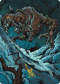 Ravager of the Fells Art Card (Gold-Stamped Signature), Art Series: Innistrad Remastered