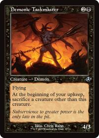 Demonic Taskmaster (Retro Frame), Innistrad Remastered