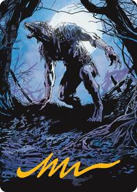 Krallenhorde Howler Art Card (Gold-Stamped Signature), Art Series: Innistrad Remastered