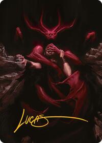 Infernal Grasp Art Card (Gold-Stamped Signature), Art Series: Innistrad Remastered