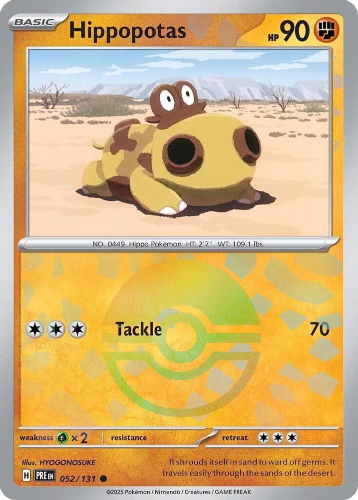 Hippopotas (Poke Ball Pattern)