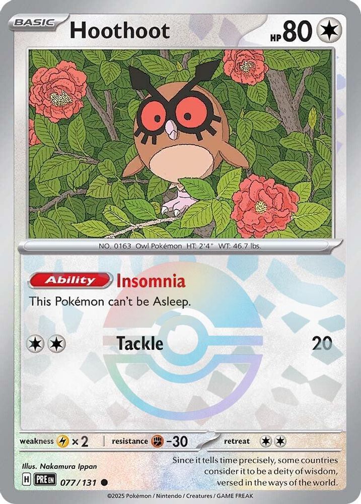 Hoothoot (Poke Ball Pattern)
