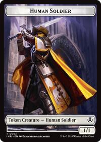 Human Soldier (0003) // Clue Double-Sided Token, Innistrad Remastered