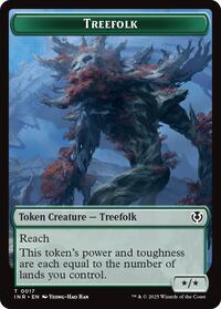 Treefolk // Emblem - Wrenn and Seven Double-Sided Token, Innistrad Remastered