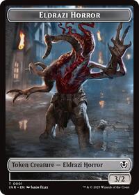 Eldrazi Horror // Human Soldier (0003) Double-Sided Token, Innistrad Remastered