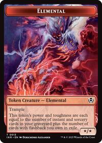 Elemental // Human (0014) Double-Sided Token, Innistrad Remastered