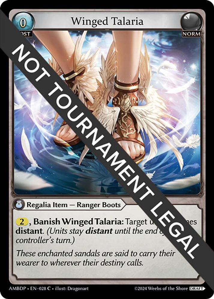 Winged Talaria, Standard, front