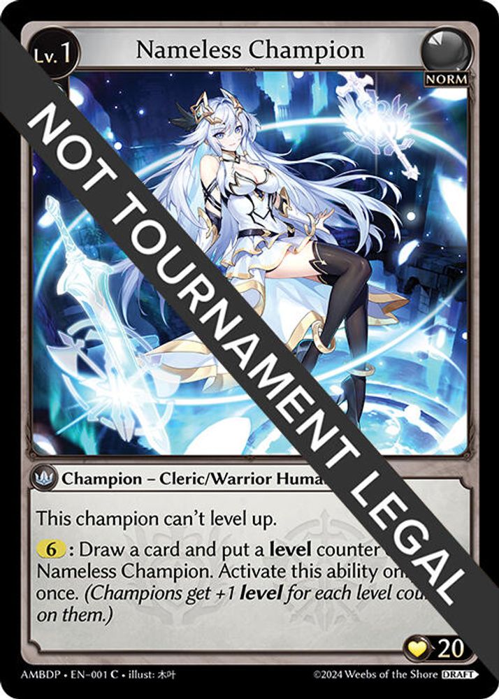 Nameless Champion (Cleric/Warrior), Standard, front