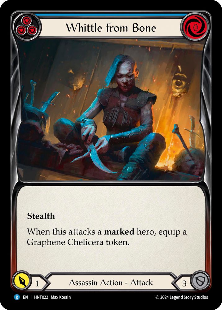 Whittle from Bone (Blue), Standard, front