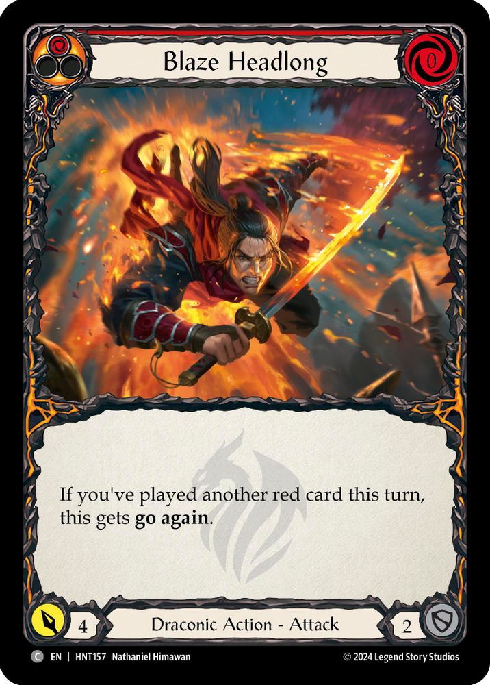 Blaze Headlong (Red), Standard, front