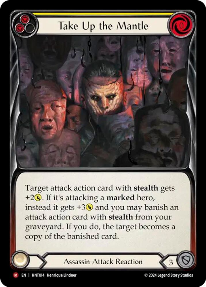 Take Up the Mantle, Standard, front