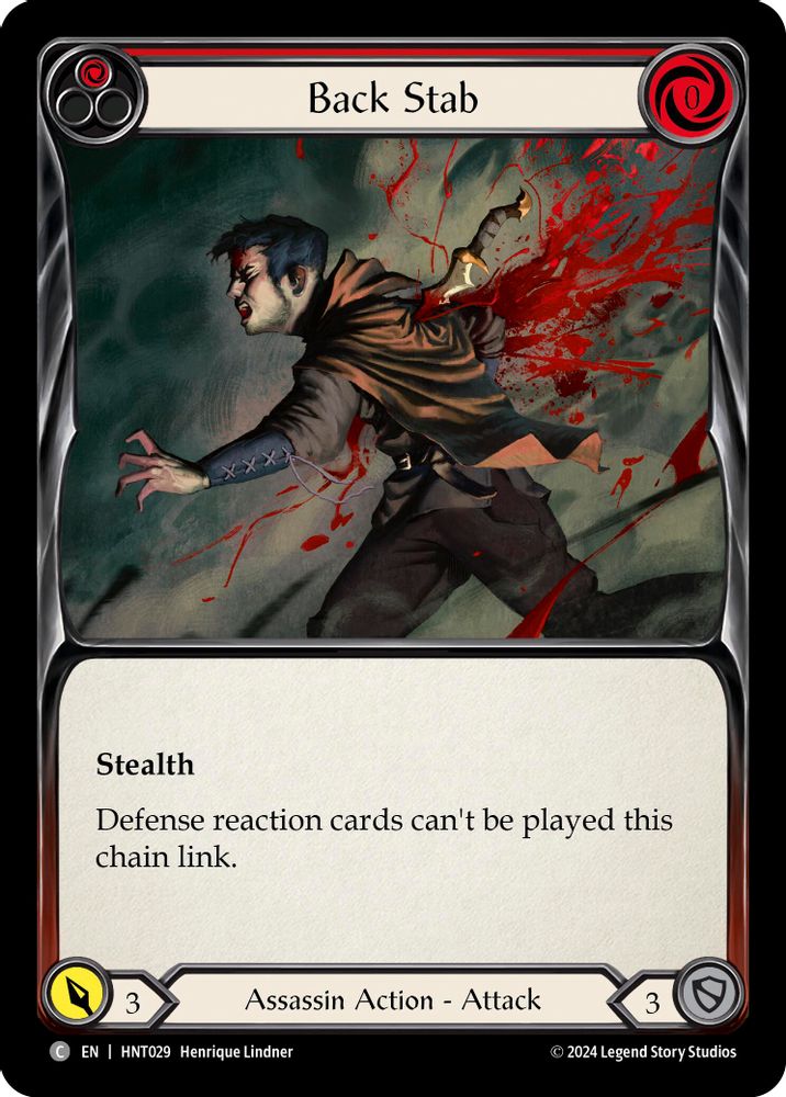 Back Stab (Red), Standard, front
