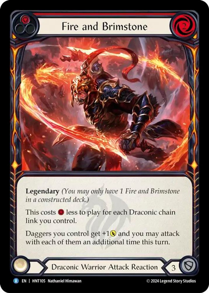 Fire and Brimstone, Standard, front