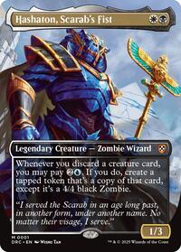 Hashaton, Scarab's Fist (Borderless), Commander: Aetherdrift