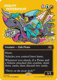 Fearless Swashbuckler (Borderless) (First-Place Foil), Aetherdrift