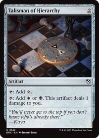 Talisman of Hierarchy, Commander: Aetherdrift