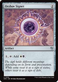 Orzhov Signet, Commander: Aetherdrift