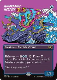Mindspring Merfolk (Borderless), Aetherdrift