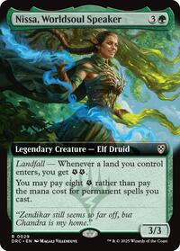 Nissa, Worldsoul Speaker (Extended Art), Commander: Aetherdrift