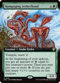 Rampaging Aetherhood (Extended Art), Commander: Aetherdrift