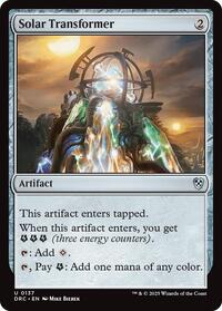 Solar Transformer, Commander: Aetherdrift