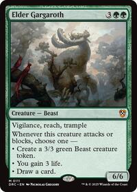 Elder Gargaroth, Commander: Aetherdrift