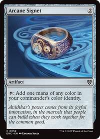Arcane Signet (0052), Commander: Aetherdrift