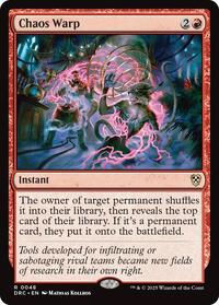 Chaos Warp, Commander: Aetherdrift