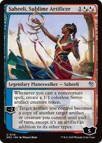 Saheeli, Sublime Artificer, Commander: Aetherdrift