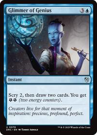 Glimmer of Genius, Commander: Aetherdrift