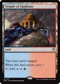 Temple of Epiphany, Commander: Aetherdrift